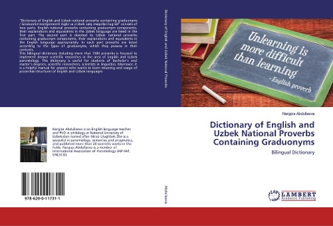 Dictionary of English and Uzbek National Proverbs Containing Graduonyms: Bilingual Dictionary