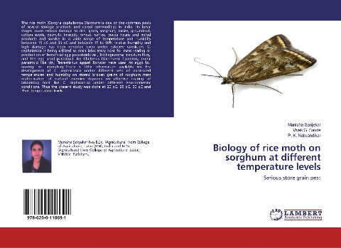 Biology of rice moth on sorghum at different temperature levels: Serious store grain pest