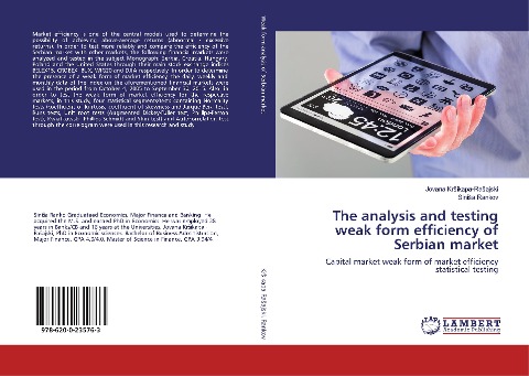 The analysis and testing weak form efficiency of Serbian market: Capital market weak form of market efficiency statistical testing