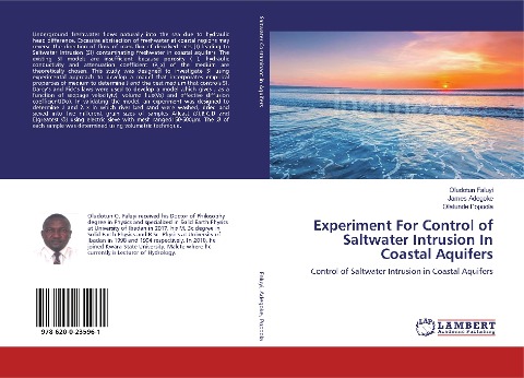 Experiment For Control of Saltwater Intrusion In Coastal Aquifers: Control of Saltwater Intrusion in Coastal Aquifers