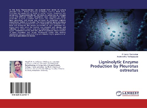 Ligninolytic Enzyme Production by Pleurotus ostreatus