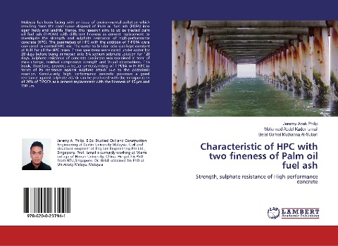 Characteristic of HPC with two fineness of Palm oil fuel ash: Strength, sulphate resistance of High performance concrete