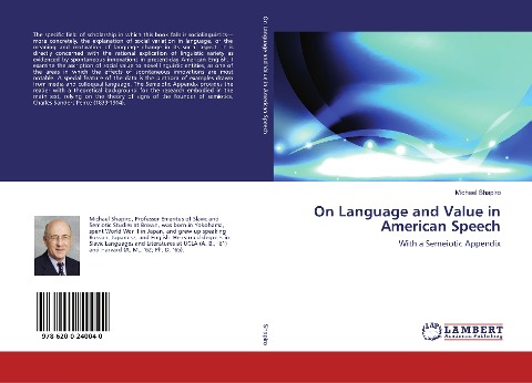 On Language and Value in American Speech: With a Semeiotic Appendix