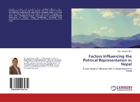 Factors Influencing the Political Representation in Nepal: A Case Study of Shivgunj VDC in Jhapa District of Nepal