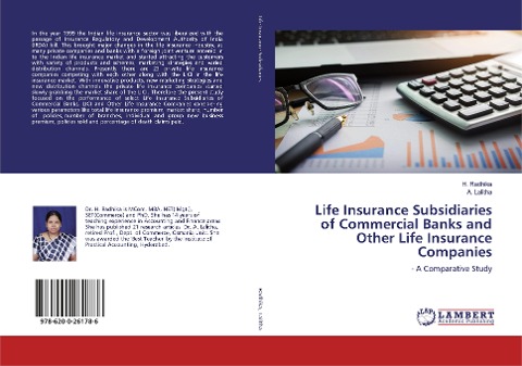 Life Insurance Subsidiaries of Commercial Banks and Other Life Insurance Companies: - A Comparative Study