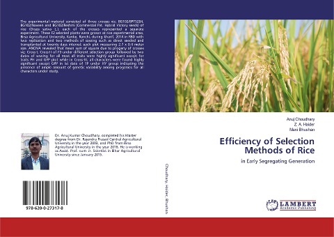 Efficiency of Selection Methods of Rice: in Early Segregating Generation