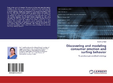 Discovering and modeling consumer emotion and surfing behavior: To produce personolised ontology