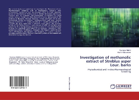 Investigation of methanolic extract of Streblus asper Lour. barks: Phytochemical and in-vitro Pharmacological Screening