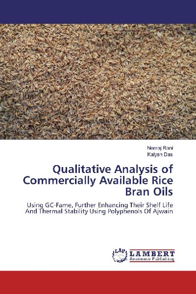 Qualitative Analysis of Commercially Available Rice Bran Oils: Using GC-Fame, Further Enhancing Their Shelf Life And Thermal Stability Using Polyphenols Of Ajwain