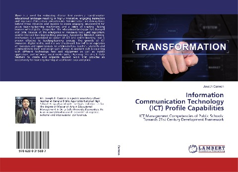 Information Communication Technology (ICT) Profile Capabilities: ICT Management Competencies of Public Schools: Towards 21st Century Development Framework