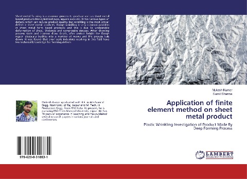 Application of finite element method on sheet metal product: Plastic Wrinkling Investigation of Product Made By Deep Forming Process