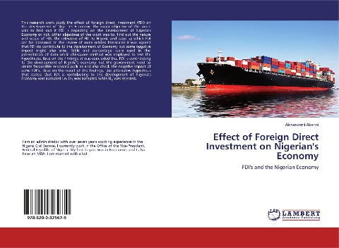 Effect of Foreign Direct Investment on Nigerians Economy: FDIs and the Nigerian Economy
