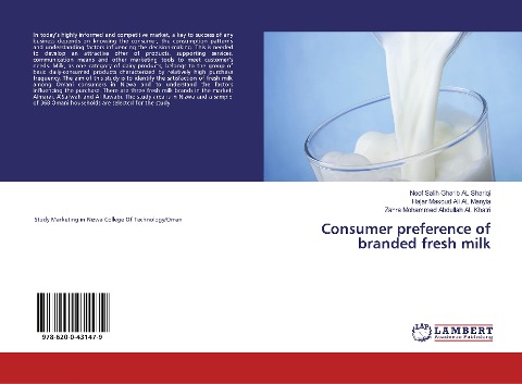 Consumer preference of branded fresh milk