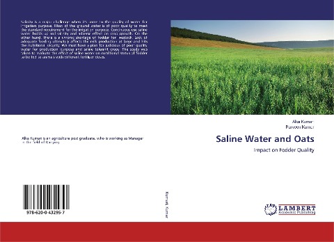 Saline Water and Oats: Impact on Fodder Quality
