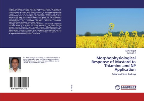 Morphophysiological Response of Mustard to Thiamine and NP Application: Foliar and Seed Soaking