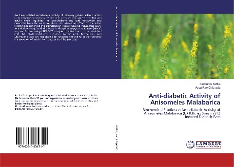 Anti-diabetic Activity of Anisomeles Malabarica: Biochemical Studies on Anti-diabetic Activity of Anisomeles Malabarica (L.) R.Br. ex Sims in STZ Induced Diabetic Rats