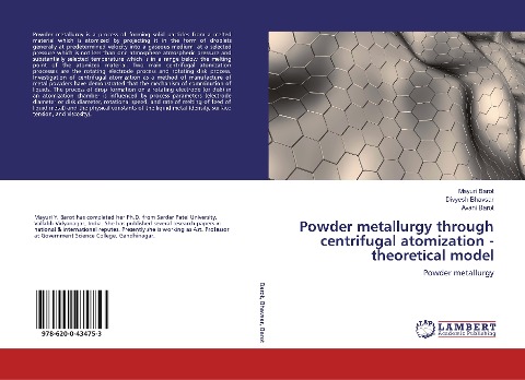 Powder metallurgy through centrifugal atomization - theoretical model: Powder metallurgy