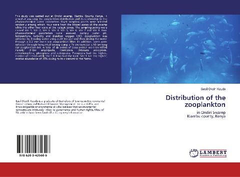 Distribution of the zooplankton: in Ondiri SwampKiambu county, Kenya