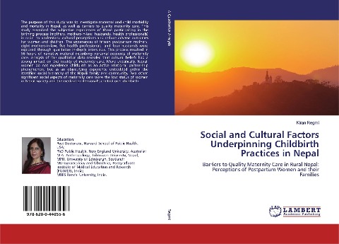 Social and Cultural Factors Underpinning Childbirth Practices in Nepal: Barriers to Quality Maternity Care in Rural Nepal: Perceptions of Postpartum Women and their Families