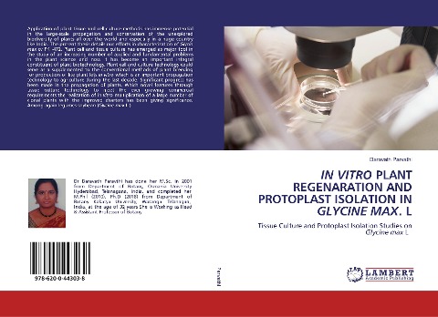 IN VITRO PLANT REGENARATION AND PROTOPLAST ISOLATION IN GLYCINE MAX. L: Tissue Culture and Protoplast Isolation Studies on Glycine max L