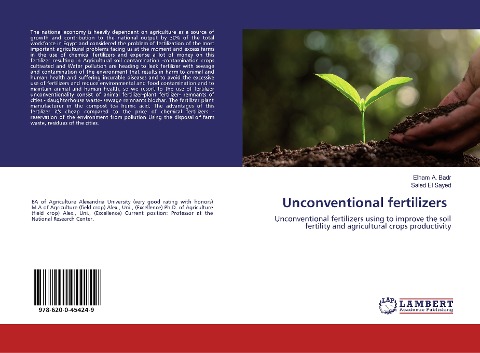 Unconventional fertilizers: Unconventional fertilizers using to improve the soil fertility and agricultural crops productivity