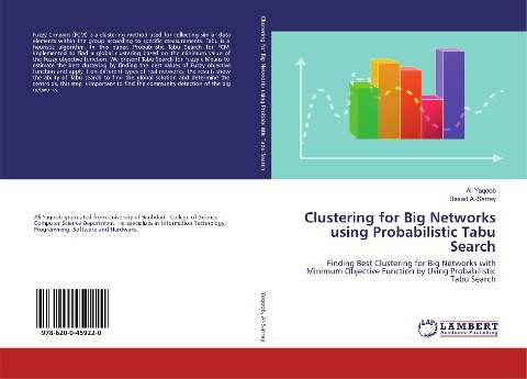 Clustering for Big Networks using Probabilistic Tabu Search: Finding Best Clustering for Big Networks with Minimum Objective Function by Using Probabilistic Tabu Search