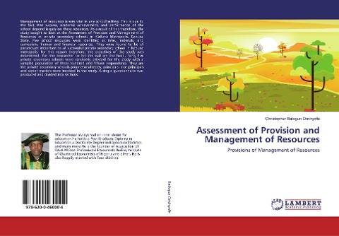 Assessment of Provision and Management of Resources: Provisions of Management of Resources