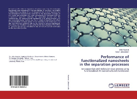 Performance of functionalized nanosheets in the separation processes: Ion separation and molecular sieve process using functionalized 2D nanostructured membranes
