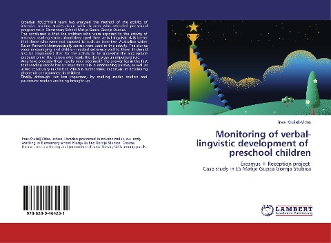 Monitoring of verbal-lingvistic development of preschool children: Erasmus + Reception project Case study in ES Matije Gupca Gornja Stubica