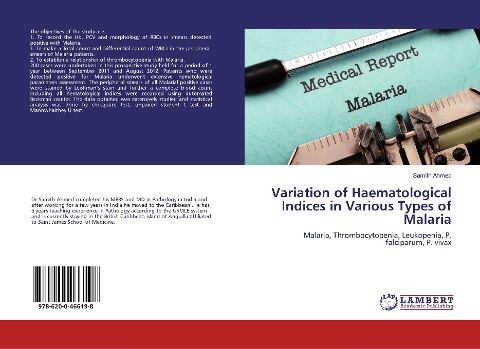 Variation of Haematological Indices in Various Types of Malaria: Malaria, Thrombocytopenia, Leukopenia, P. falciparum, P. vivax