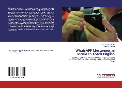 WhatsAPP Messenger as Media to Teach English: The Effect of Using WhatsAPP Messenger as Media on Grade Ten Students Writing Ability in Descriptive Text
