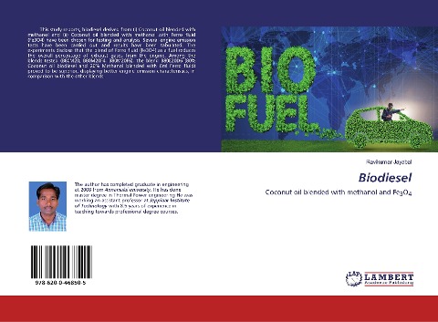Biodiesel: Coconut oil blended with methanol and Fe3O4