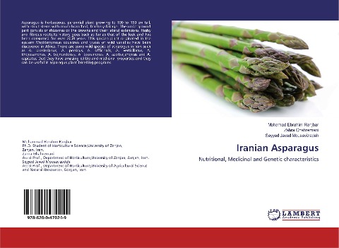 Iranian Asparagus: Nutritional, Medicinal and Genetic characteristics
