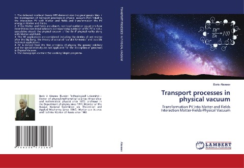 Transport processes in physical vacuum: Transformation PV into Matter and FieldsInteraction Matter-Fields-Physical Vacuum