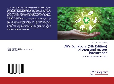 Alis Equations (5th Edition) photon and matter interactions: Does the laser world era exist?