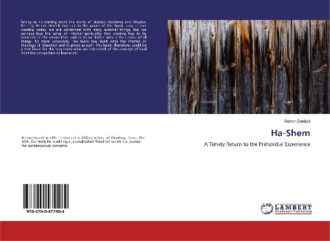 Ha-Shem: A Timely Return to the Primordial Experience
