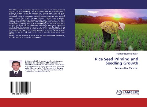 Rice Seed Priming and Seedling Growth: Modern Rice Varieties