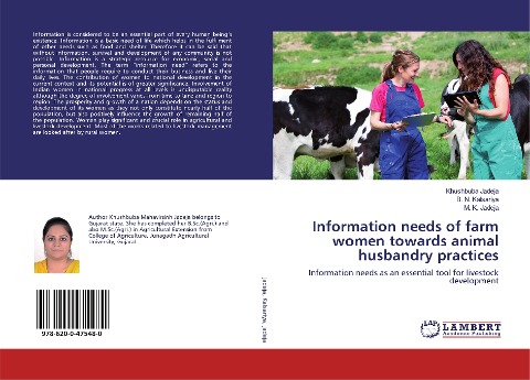 Information needs of farm women towards animal husbandry practices: Information needs as an essential tool for livestock development