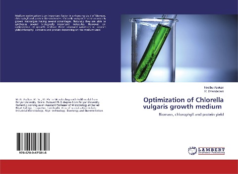 Optimization of Chlorella vulgaris growth medium: Biomass, chlorophyll and protein yield