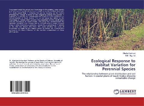 Ecological Response to Habitat Variation for Perennial Species: The relationship between plant distribution and soil factors in coastal plains of Saudi Arabia showing remarkable change