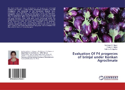Evaluation Of F4 progenies of brinjal under Konkan Agroclimate