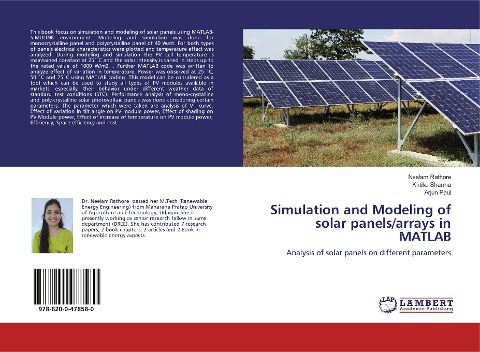 Simulation and Modeling of solar panels/arrays in MATLAB: Analysis of solar panels on different parameters