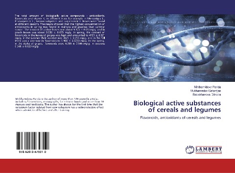 Biological active substances of cereals and legumes: Flavonoids, antioxidants of cereals and legumes
