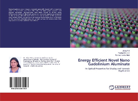 Energy Efficient Novel Nano Gadolinium Aluminate: Its Optical Properties for Display and Forensic Application