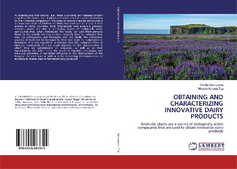 OBTAINING AND CHARACTERIZING INNOVATIVE DAIRY PRODUCTS: Aromatic plants are a source of biologically active compounds that are used to obtain innovative dairy products