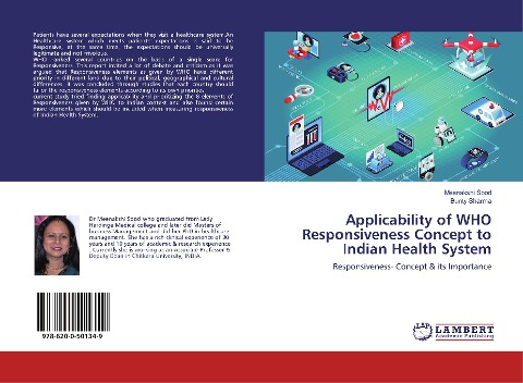 Applicability of WHO Responsiveness Concept to Indian Health System: Responsiveness- Concept & its Importance