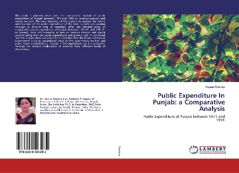 Public Expenditure In Punjab: a Comparative Analysis: Public Expenditure of Punjab between 1971 and 1991
