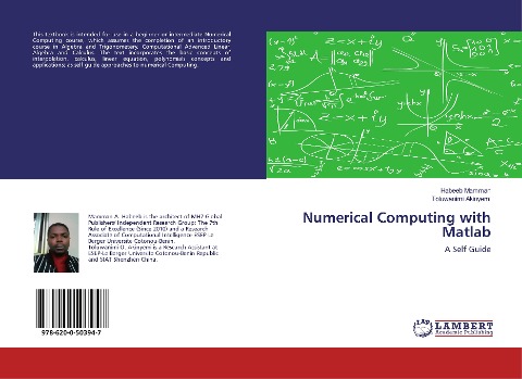 Numerical Computing with Matlab: A Self Guide