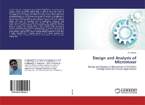Design and Analysis of Micromixer: Design and Analysis of Micromixer of Different Configuration for Various Applications