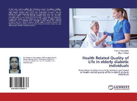 Health Related Quality of Life in elderly diabetic individuals: Association of physical activity, balance, gait speed on health related quality of life in elderly diabetic individuals